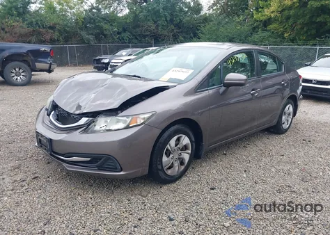 2014 Honda Civic Lx из США, поврежденный, VIN 19XFB2F56EE043954